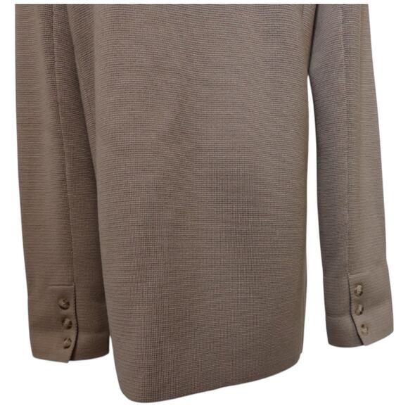 TWP Knit Merino Wool Boyfriend Blazer Jacket In Camel Size L - Picture 13 of 14